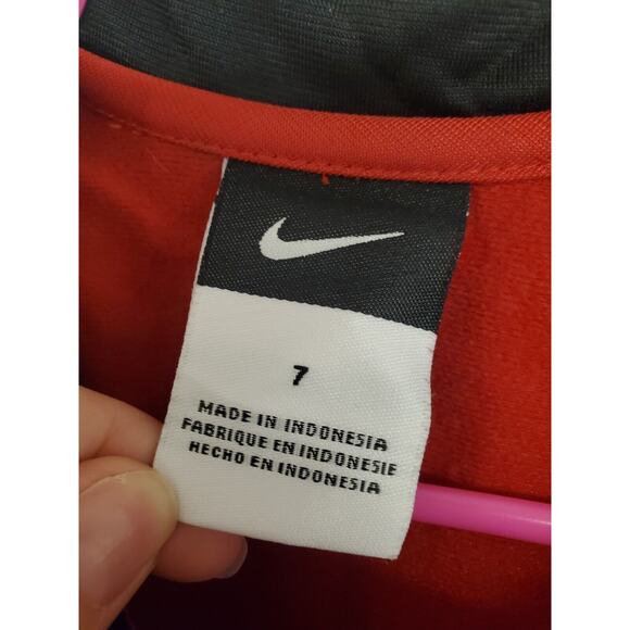 Boy's Red Nike Full Zip Lightweight Jacket/Pullover | Size 7 - Picture 6 of 7